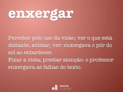 Como Se Escreve Enxergar