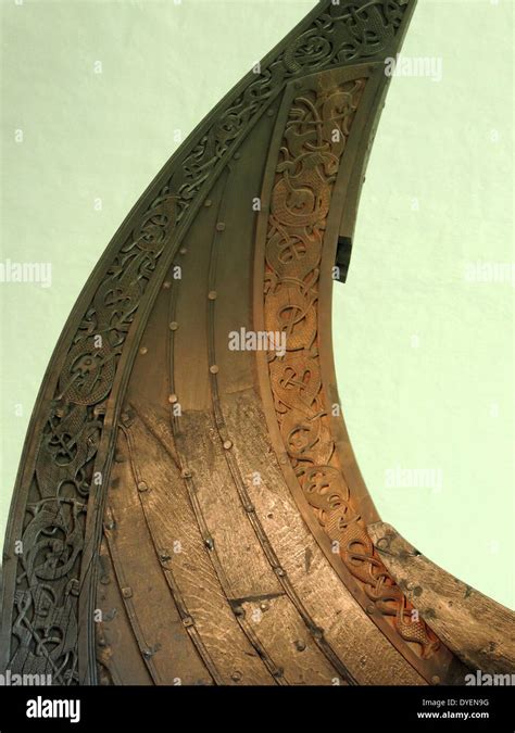 The Oseberg Ship A Viking Ship Discovered In A Large Burial Mound At