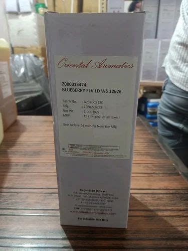 Liquid Blueberry Flavour Essence, Packaging Type: Box at best price in ...