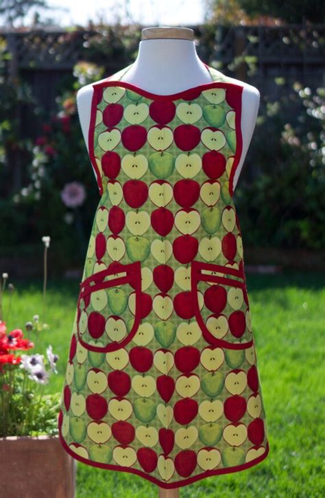 Apron Vintage Style Retro Just Apples