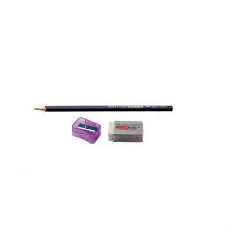 Faber Castell 10 Matt Pencils With Eraser Sharpener For School At Best