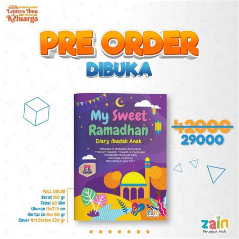 Jual Buku Ramadhan Anak My Sweet Ramadhan Buku Ramadhan Untuk Anak 7 13 Tahun Shopee Indonesia