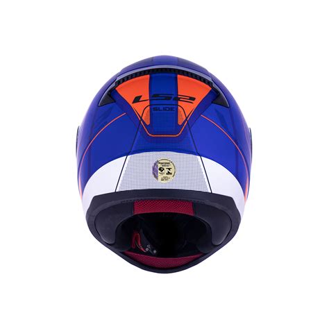 Capacete Ls2 FF353 Slide Azul Vermelho Fosco SBS Motos