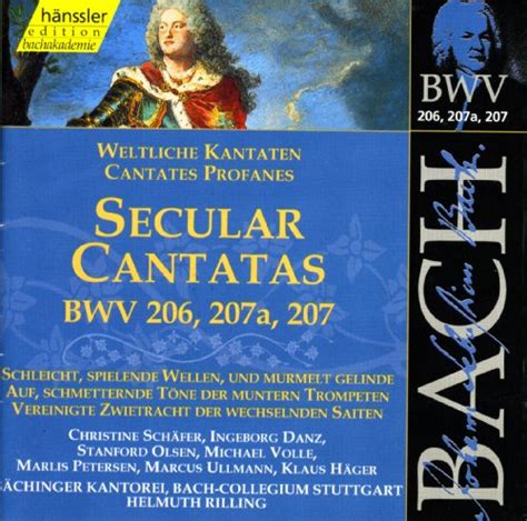 Écouter Bach J S Secular Cantatas Bwv 206 207 de Helmuth Rilling