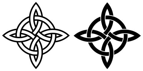 Celtic sea knot, sign of eternal friendship, vector symbolic knot with pattern, tattoo sign ...