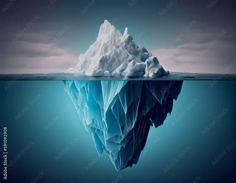 Iceberg Underwater Art