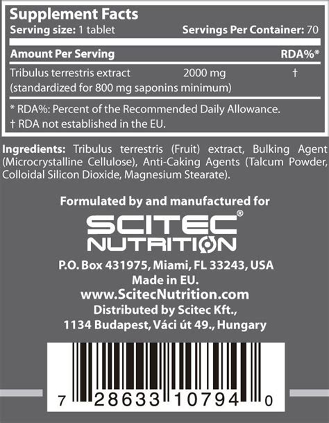 Comprar Tribu 2000 Tribulus Terrestris - Nutrición Canarias