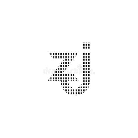 Letras Del Alfabeto Iniciales Logotipo De Monograma Zj Jz Z Y J Ilustración Del Vector