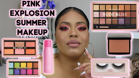 PROFUSION NUDE BLISS PALETTE MAKEUP TUTORIAL PINK EXPLOSION SUMMER MAKEUP YouTube