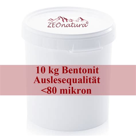 10 kg ultrafeines gereinigtes Bentonit Pulver vom Spezialisten kaufen