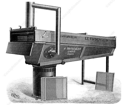 Dessicating machine, 19th century - Stock Image - C011/4986 - Science ...