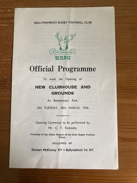 Ballynahinch RFC on Twitter: "Nice little throwback courtesy of former ...