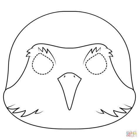 Robin Bird Mask Template