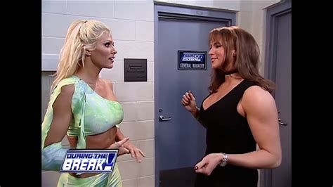 Brock Lesnar Stephanie McMahon Torrie Wilson Spanky Backstage