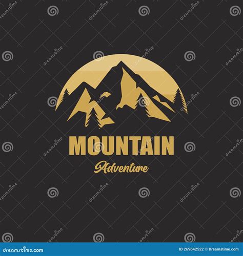 Mountain Logo Design Stock Vector Illustration Of Modern