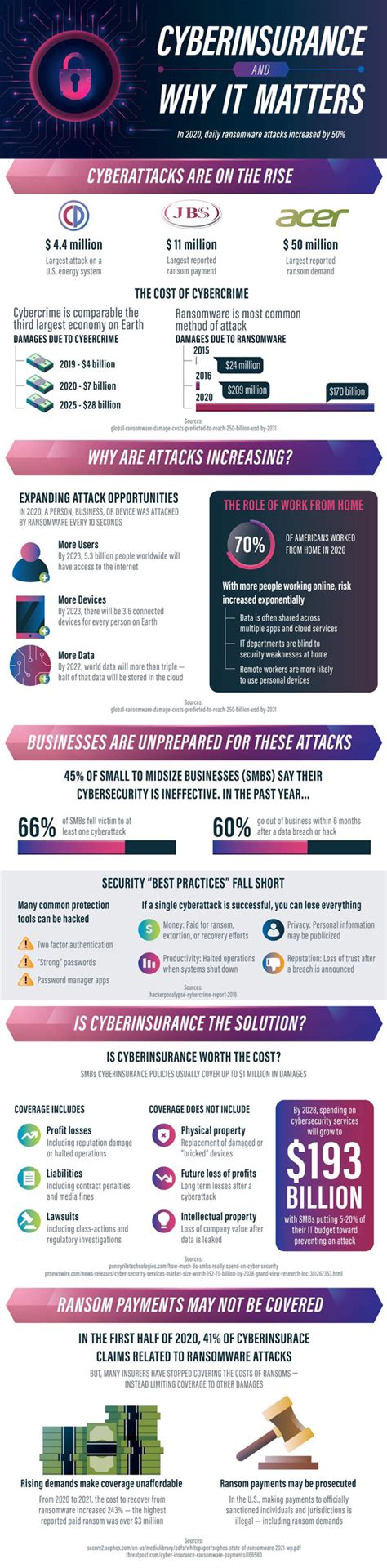 Cyberinsurance And Why It Matters [infographic] Best Infographics