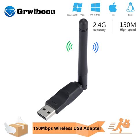 Tarjeta De Red Inal Mbrica Mt De Mbps Miniadaptador Usb Wifi