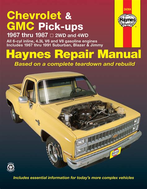 Gmc Suburban 1967 1991 Haynes Repair Manuals And Guides