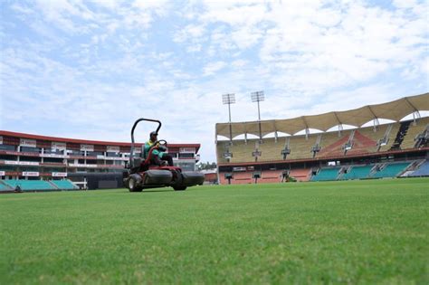 Groundspersons Get The Greenfield International Stadium Ready