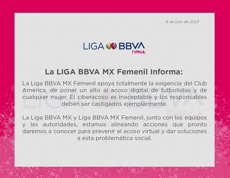 Qué Dijo La Liga Mx Femenil Del Acoso A Jugadoras Del América Infobae