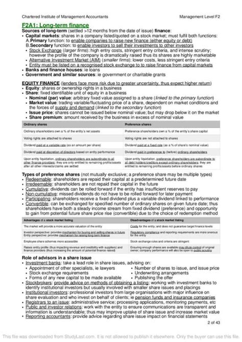 CIMA F2 Advanced Financial Reporting Exam Notes StudyLast