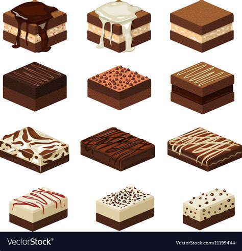 Brownies Royalty Free Vector Image Vectorstock