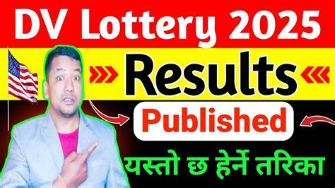 Dv Lottery Results Publishedhow To Check Dv Lottery Results