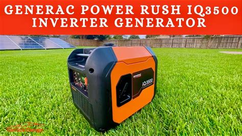 Generac IQ3500 Power Rush Portable Inverter Generator Review and DB ...