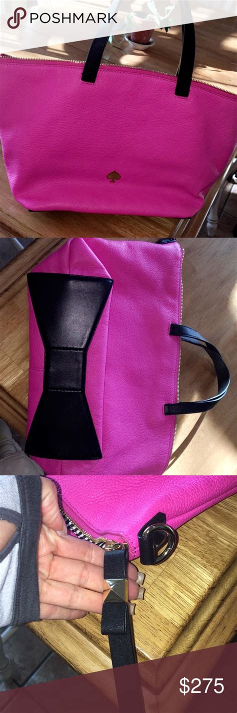 Hot Pink Kate Spade Leather Handbag Leather Handbags Kate Spade Leather Handbags Kate Spade