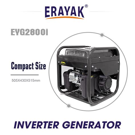 Eyg2800I Super Quiet Petrol Inverter Generator Pure Sine Wave Output