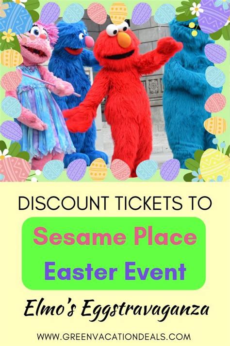 Discount Tickets to Sesame Place Easter Event: Elmo’s Eggstravaganza ...