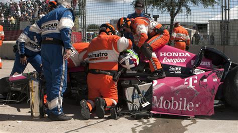 Fans Video Captures Scary Scene Of Franchittis Indycar Crash The