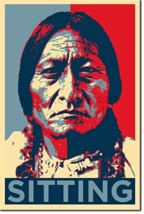 Sitting Bull Original Art Print Photo Poster Gift Native American Wall ...