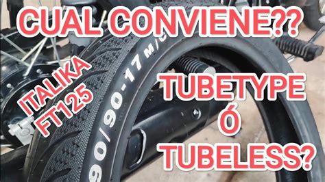 Italika Ft Llanta Tubeless Se Puede Poner Una Llanta Que No Usa