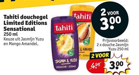 Tahiti Douchegel Limited Editions Sensational Promotie Bij Kruidvat