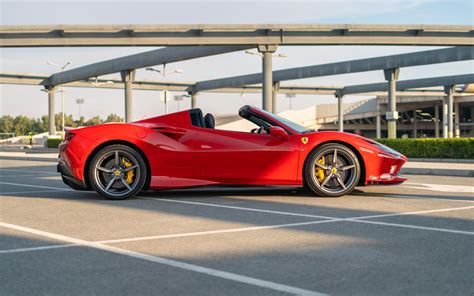 Rent A Ferrari F Tributo Spyder Red Id In Sharjah