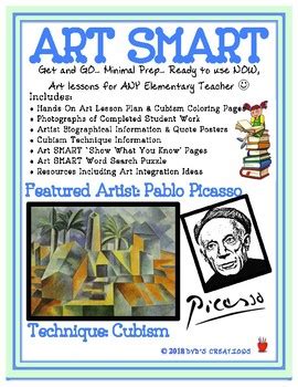 Pablo Picasso Cubism Art SMART Lesson Plan Art Activity Art History