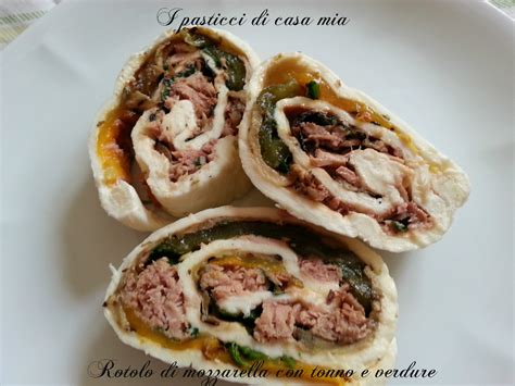 Rotolo Di Mozzarella Con Tonno E Verdure