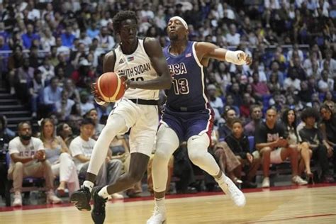 Préparation JO 2024 Basketball Le Soudan du Sud bouscule les USA