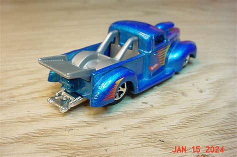 Hot Wheels 1940 Ford Drag Truck Blue Met 1 64 Od1 P203 Ebay