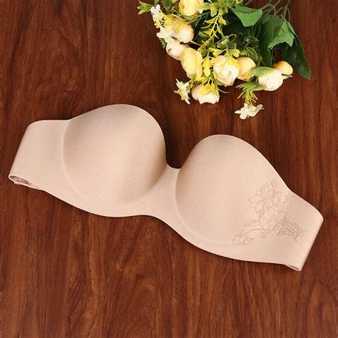 Fashion Strapless Women Sexy Adhesive Invisible Nipple Showing Bra