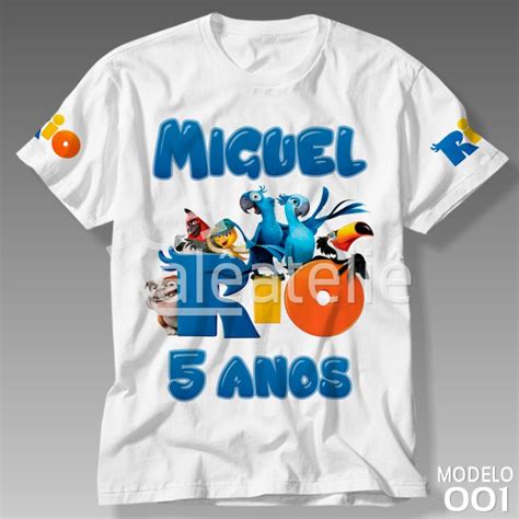 Camiseta Filme Rio Infantil Al Art Designer