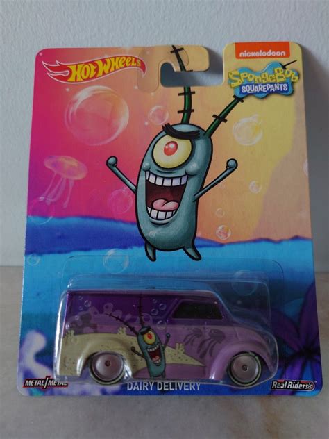 Hot Wheels Dairy Delivery Nickelodeon Spongebob Squarepants Real Riders Hobbies Toys Toys