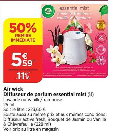 Promo Air Wick Diffuseur De Parfum Essential Mist Chez Bi Icatalogue Fr