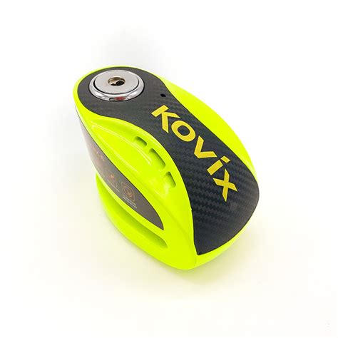 Kovix Knx6 Alarm Disc Lock Green Fluo Ko Knx6 Fg Security Motostorm