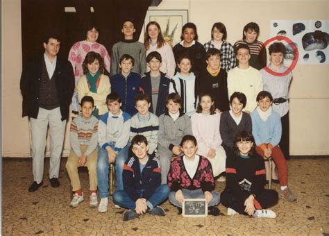 Photo De Classe Classe De 5eme De 1985 Ecole Pierre Brossolette