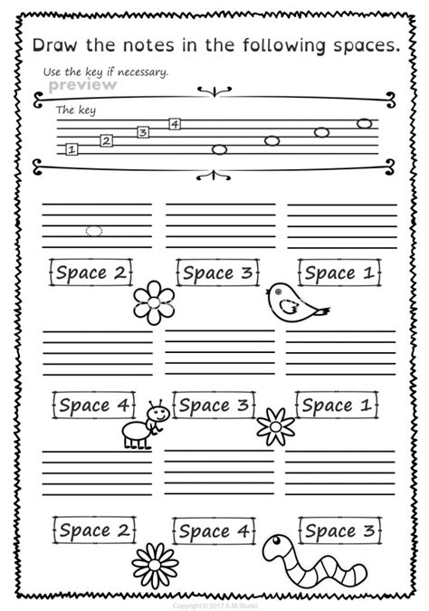 Lines And Spaces Spring Worksheet Pack Artofit