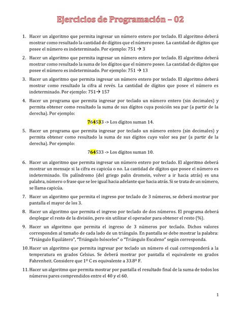 Examen de muestra práctica 5 Abril 2018 preguntas 1 Hacer un