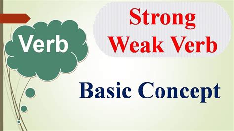 Strong Weak Verb Definition Difference Examples By Md Abdul Alim