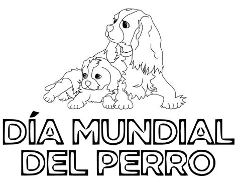 Dibujos De Efem Rides De Julio D A Mundial Del Perro Para Colorear